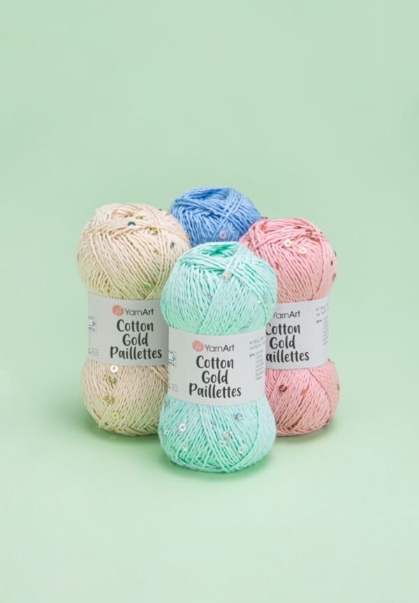 YarnArt Cotton Gold Paillettes