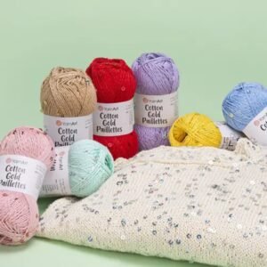 YarnArt Cotton Gold Paillettes